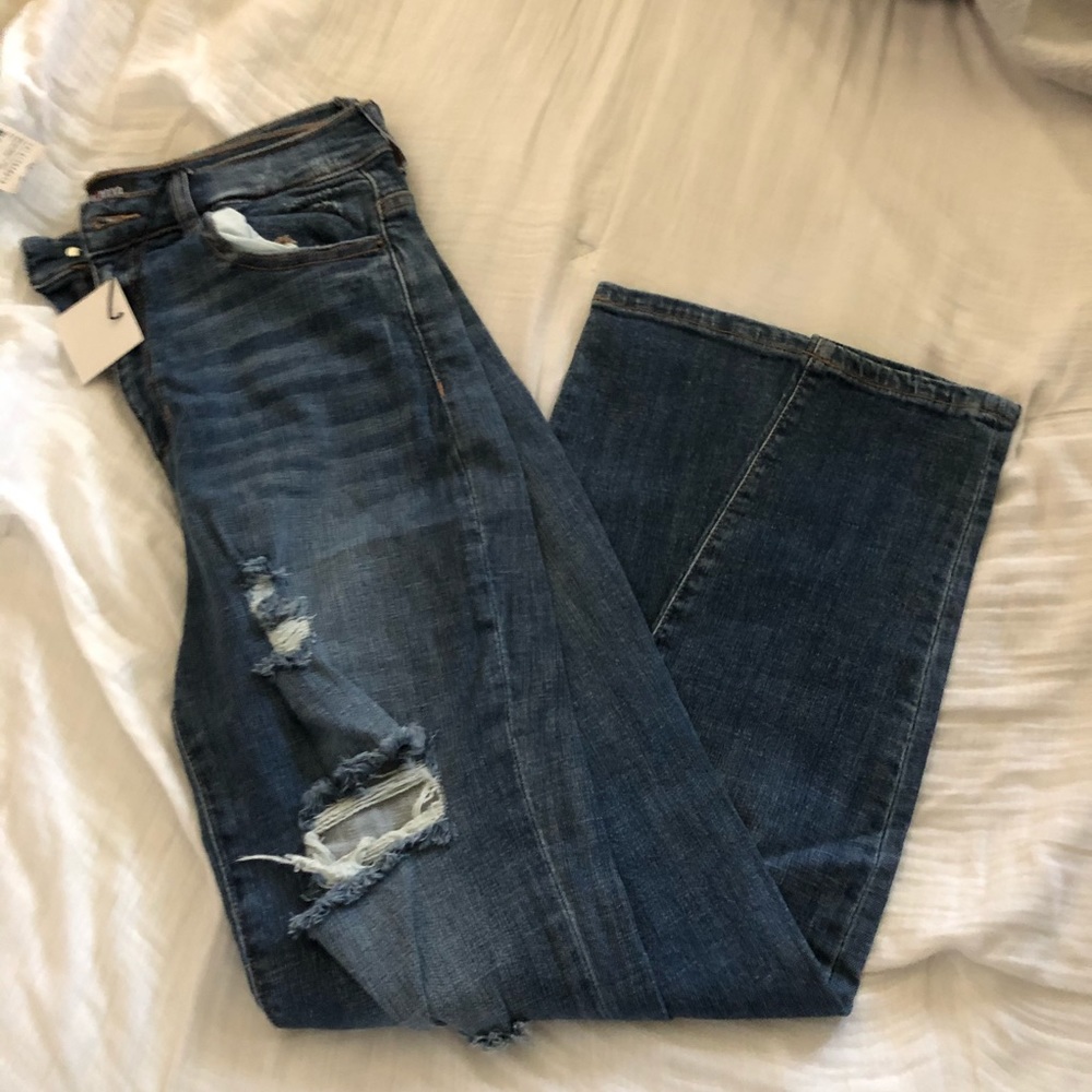 Fashion Nova Blue Ripped Skinny Jeans Size 13